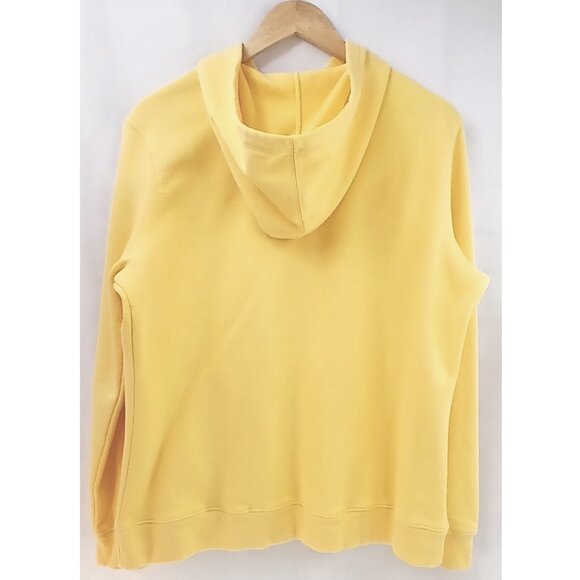 Sjb Active Light Pastel Yellow Kangaroo Pockets Sweatshirt Hoodie EUC - Picture 2 of 6